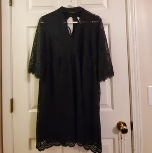 Black Lace Choker Dress